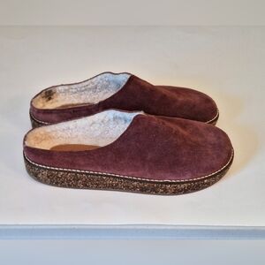 Lucky Brand Plum Suede Clogs